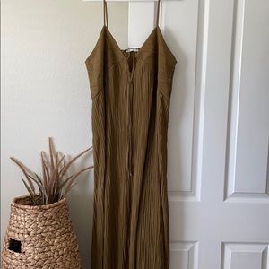 Zara Olive Maxi Dress